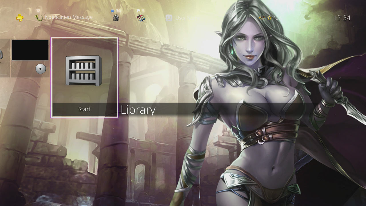 briks abduzad dark elf hero hd theme - ps4 | play