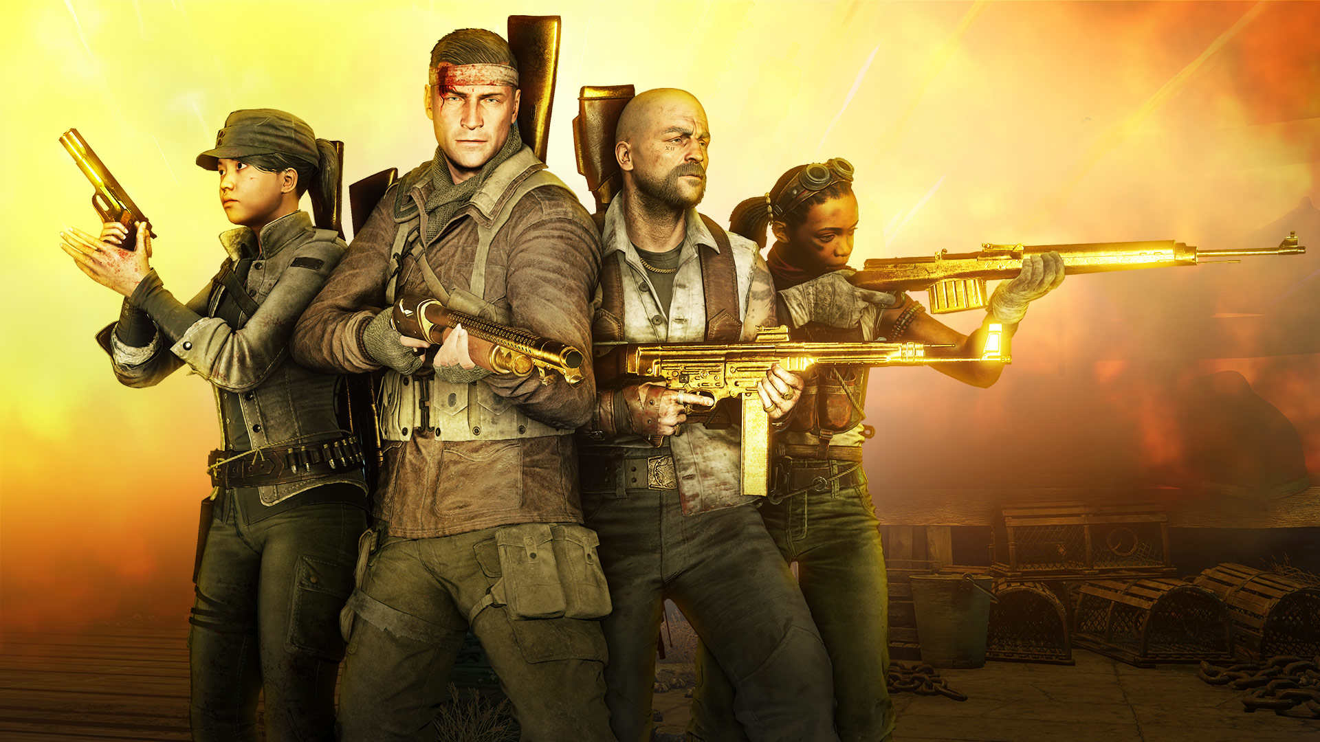 zombie army 4: solid gold weapon skins (中日英韩文版)