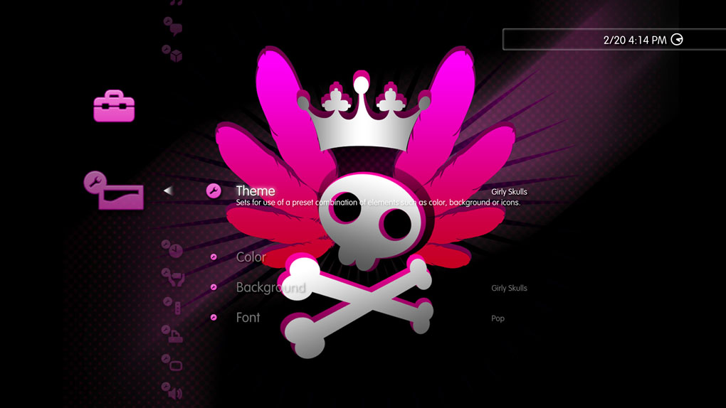 Girly Skulls Theme on PS3 | Official PlayStation™Store US