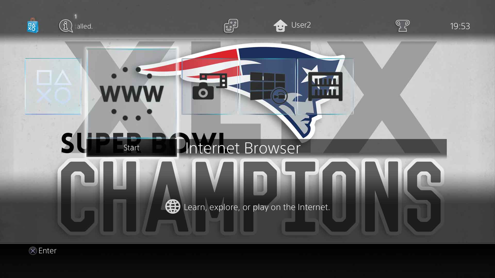 Ps4 Nfl Themes | nfl patriots super bowl xlix static theme full hd on Ps4 Nfl Themes | nfl patriots super bowl xlix static theme full hd on