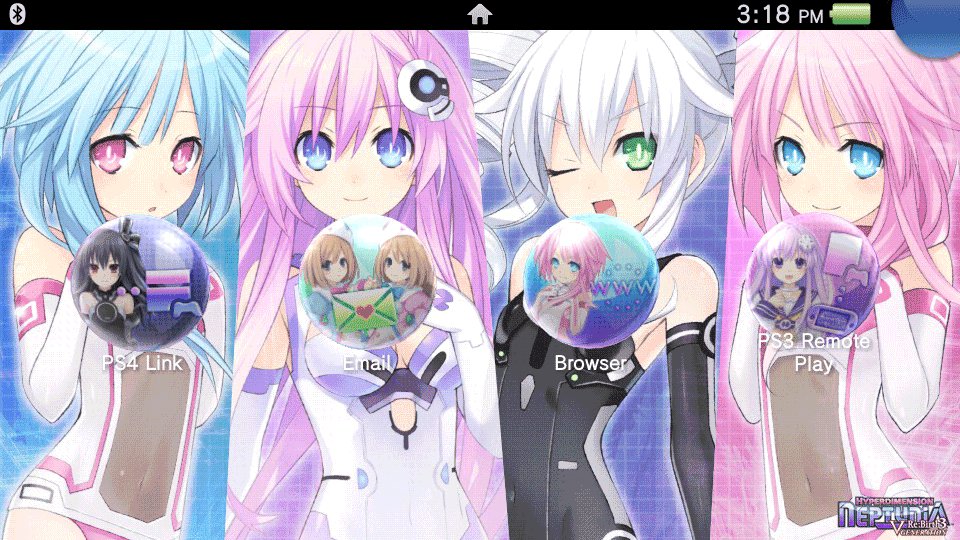 Hyperdimension Neptunia ReBirth3 - CPU Candidate Custom Theme PS Vita ...