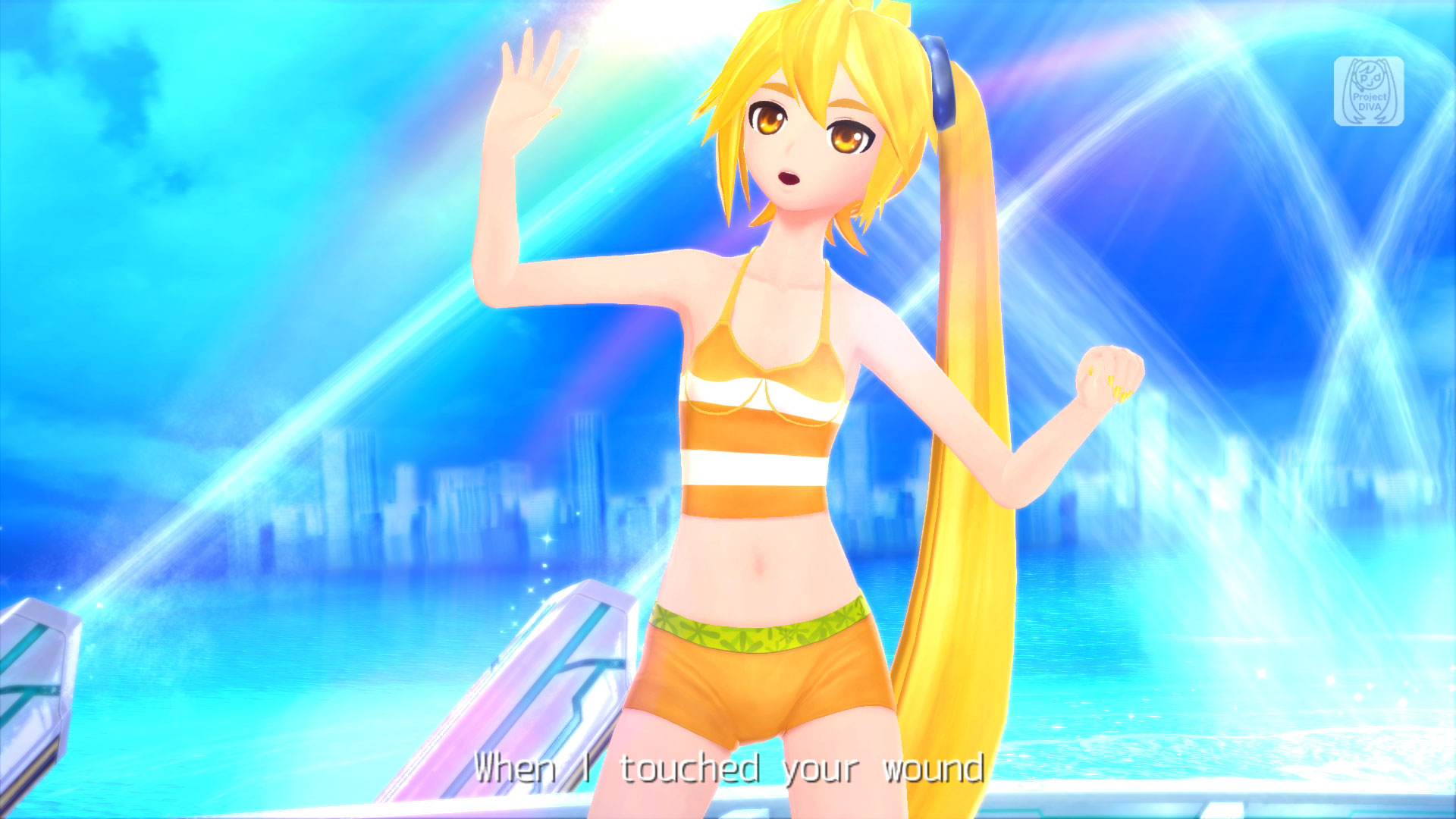 Akita Neru Swimwear Module - Hatsune Miku: Project DIVA F 2nd PS