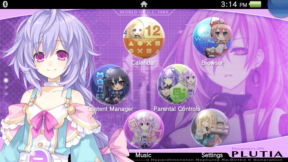 Hyperdimension Neptunia ReBirth3 - CPU Custom Theme PS Vita — buy ...